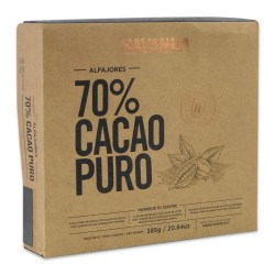 ALFAJORES 70% CACAO PURO 9 unid.